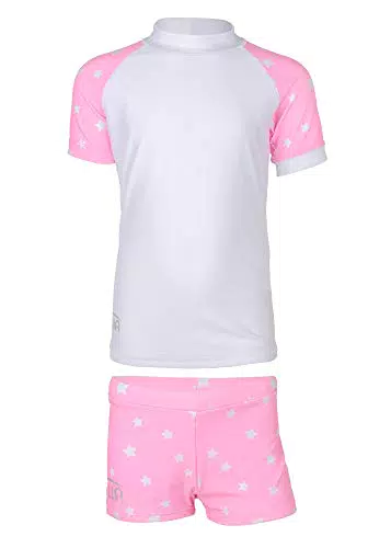 JUJA Badehose für Kinder, mit UV-Schutz - Badeshorts/Schwimmhose aus recycelten PET-Flaschen - Schutzkleidung/Badebekleidung für Jungen & Mädchen - Mit elastischem Bund & Kordelzug