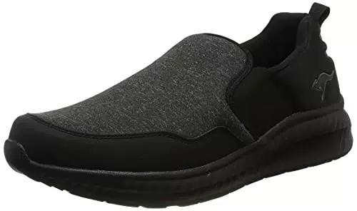 KangaROOS Herren KM-Herb Flacher Slipper, Jet Black/Mono