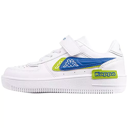 Kappa Unisex Kinder Bash Lr Nc K Laufschuh, White Blue