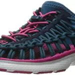 KEEN Unisex-Kinder Uneek O2 Plateausandalen, Blau