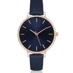 KIMOMT Damenuhren Lederband Luxus Quarzuhren wasserdichte Mode Kreative Armbanduhr für Damen Mädchen Damen )