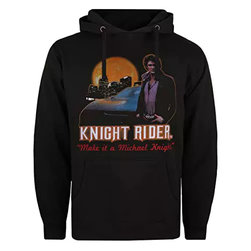 Knight Rider Herren Kapuzenpullover, Schwarz, S