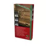Konstsmide 1219-993 LED-Weihnachtsstern Herz Bernstein LED Silber mit Staender