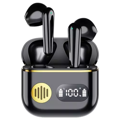 Kopfhörer Kabellos Bluetooth, 2023 Neue Bluetooth Kopfhörer 5.3 In Ear HiFi Stereo mit ENC Mic