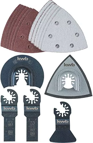 kwb Multitool-Zubehör Set, 17-teilig, inkl.Tauchsägeblatt
