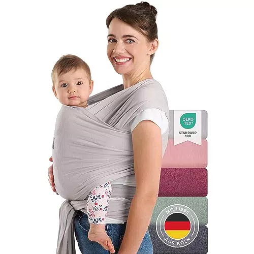 Laleni Tragetuch Baby Neugeborene aus 100% Bio-Baumwolle - Babytragetuch OEKO-TEX Zertifiziert bis 15 kg