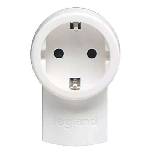 Legrand, Schutzkontakt-Stecker mit Steckdose, Doppelfunktionsstecker
