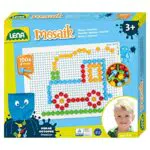 Lena 35623 - Mosaik Steckspiel Set, Steckmosaik mit 100 farbigen Stecker