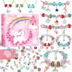 Lenski Geschenke für Mädchen, Schmuck Basteln Mädchen Weihnachtsgeschenke for Kinder Mädchen Spielzeug ab 4 6 Jahre Basteln Mädchen 8 Jahre Bastelset Kinder ab 6 Jahre