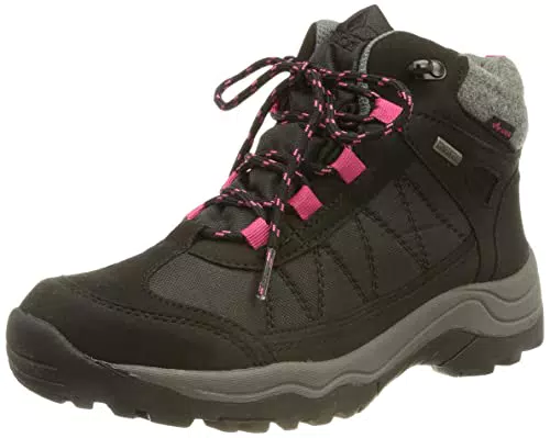 Lico Randers Damen Schneestiefel, schwarz/pink