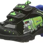 Lico Truck V Blinky Jungen Sneaker, Schwarz/ Blau/ Lemon