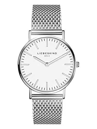 LIEBESKIND Damen Analog Quarz Armbanduhr mit Edelstahlarmband LT-0075-MQ