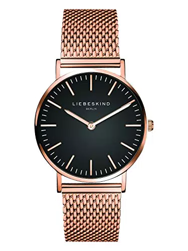 Liebeskind Damen Analog Quarz Armbanduhr mit Edelstahlarmband LT-0098-MQ