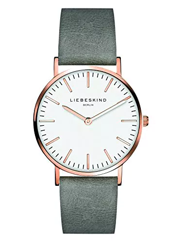 LIEBESKIND Damen Analog Quarz Armbanduhr mit Lederarmband LT-0085-LQ