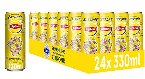 LIPTON ICE TEA Sparkling x twenty4tim, Eistee mit Kohlensäure und Zitronen Geschmack