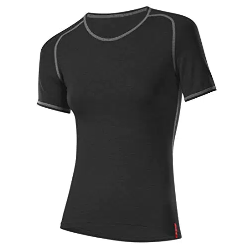 Löffler Damen Unterhemd Shirt Transtex Warm Ka, schwarz