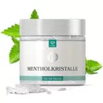 LoWell 100g Mentholkristalle aus 100% reiner Minze - Ideal als Sauna Aufgussmittel für die Sauna in wiederverschließbarer Dose - Menthol