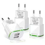 LUOATIP USB Ladegerät Stecker 2.1A 3-Pack Ladeadapter 2 Ports Netzteil Adapter Stromadapter Netzstecker Steckdose Ladestecker kompatibel für Phone 11 XR X XS Max 8 7 6 6S Plus 5S