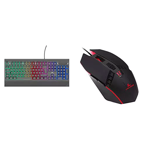 LYCANDER Gaming Keyboard Germany, Wired Keyboard - 19 Anti-ghosting Keys