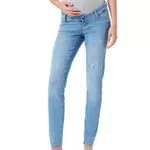 MAMA.LICIOUS Damen MLAYDINA Slim A. Jeans, Light Blue Denim/Detail:WASH