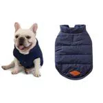 meioro Hund Warme Jacke Hundebekleidung Hund Gemütliche Jacke Winter Gefüttert Mantel Hund Katze Kleidung Warme Französisch Bulldog Mops Hund Kleidung Weste