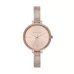Michael Kors Damenuhr Jaryn, Dreizeigeruhrwerk, 36mm Rose Gold Edelstahlgehäuse mit Edelstahlarmband