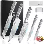 MOSFiATA Küchenmesser Set Edelstahl, 5pcs Küchenmessersets