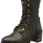 MUSTANG Damen Schnuer-Stiefelette, schwarz