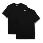MUSTANG Herren 2-pack C-hals T Shirt, Schwarz, M EU