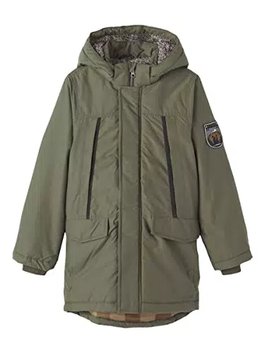 NAME IT Jungen Nkmmiller Parka Jacket1 Noos Jacke, Olive Night