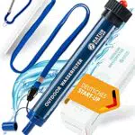 Naturbummler Wasserfilter Outdoor 2000 Liter inkl. Karabiner und Verlängerungshalm Tötet 99