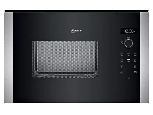 Neff HLAGD53N0 Einbau-Mikrowelle N50 / 38, 2 x 59, 4 cm / 25 l / Edelstahl / Grill / Auftaufunktion / Garfunktion / 8 Automatikprogramme
