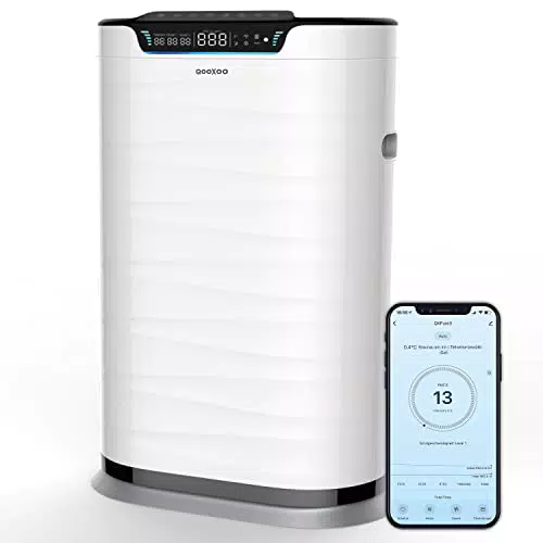 NEU! Luftreiniger QXPure9 - CADR 600m/h - bis 100m - HEPA13-Filter für Pollen