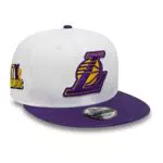 New Era Los Angeles Lakers NBA White Crown Patches White 9Fifty Snapback Cap - S-M