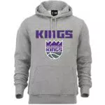 New Era - NBA Sacramento Kings Team Logo Hoodie - Grau Größe L