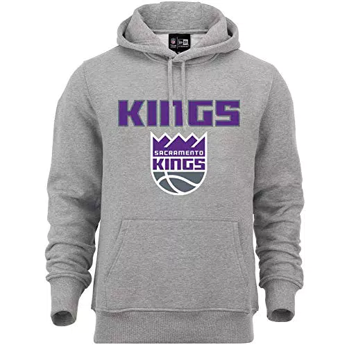 New Era - NBA Sacramento Kings Team Logo Hoodie - Grau Größe L