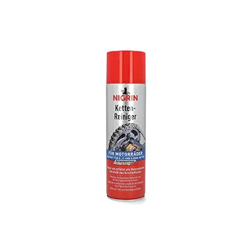 NIGRIN Kettenreiniger, 500 ml Sprühdose, Kettenspray für Motorrad