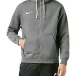 Nike Herren Cw6887-071 Sweatshirt, Charcoal Heather/White