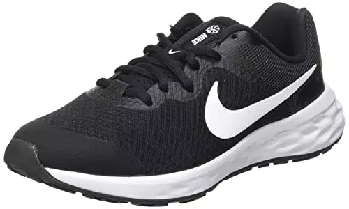 Nike Jungen Revolution 6 Schuhe, Black White Dk Smoke Grey