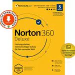Norton 360 Deluxe 2023, 5-Geräte, Antivirus, Unlimited Secure VPN