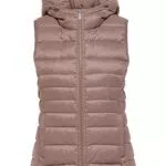 ONLY Damen Puffer Weste Wattierte Stepp Übergangsjacke mit Kapuze Basic ohne Ärmel ONLNEWTAHOE