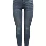 ONLY Damen Skinny Fit Jeans, Normal Waist Denim Stretch Hose