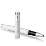 PARKER 1931674 IM Tintenroller, White Lacquer, feine Spitze