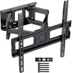 PERLESMITH TV Wandhalterung, Schwenkbare Neigbare TV Halterung für 26-65 Zoll Flach & Curved Fernseher oder Monitor bis zu 45kg