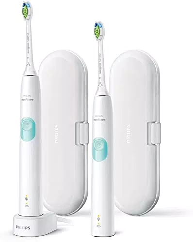 Philips Sonicare ProtectiveClean 4300 elektrische Zahnbürste HX6807/35 Doppelpack - 2 Schallzahnbürsten