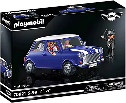 PLAYMOBIL Classic Cars 70921 Mini Cooper, Modellauto für Erwachsene und Spielzeugauto für Kinder
