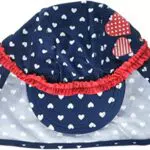 Playshoes Baby - Mädchen UV-Schutz Mütze Herzchen 461248