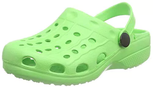 Playshoes Unisex Kinder Eva Clogs, Grün