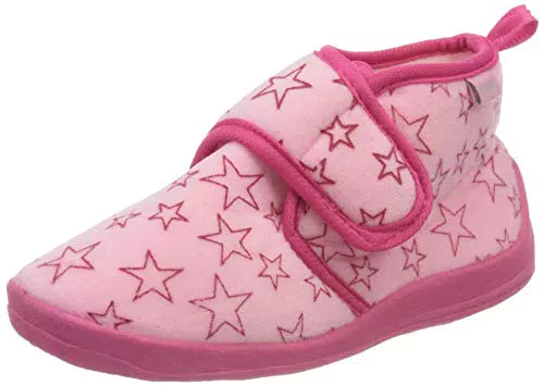 Playshoes Unisex-Kinder Pastell Hohe Hausschuhe, Pink