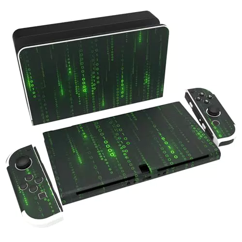 PlayVital Skin Sticker für Nintendo Switch OLED, Skin Aufkleber Sticker Decal Folie Abziehbild Faceplates Klebefolie für Switch OLED Konsole&Joy Con&Dock&Grip